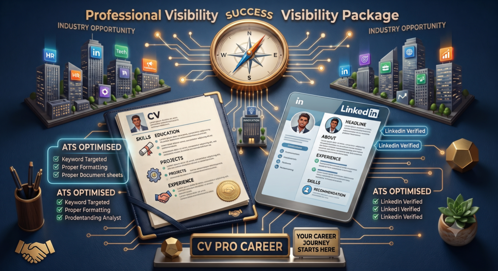 Professional Visibility Package (CV + LinkedIn Package) 3 +Years