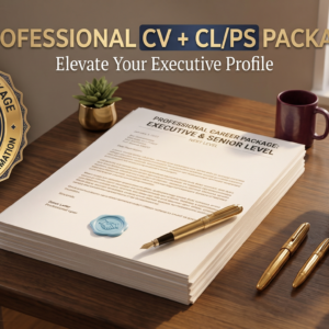 Professional CV + Cover Letter or Personal Statement (3 Years+)